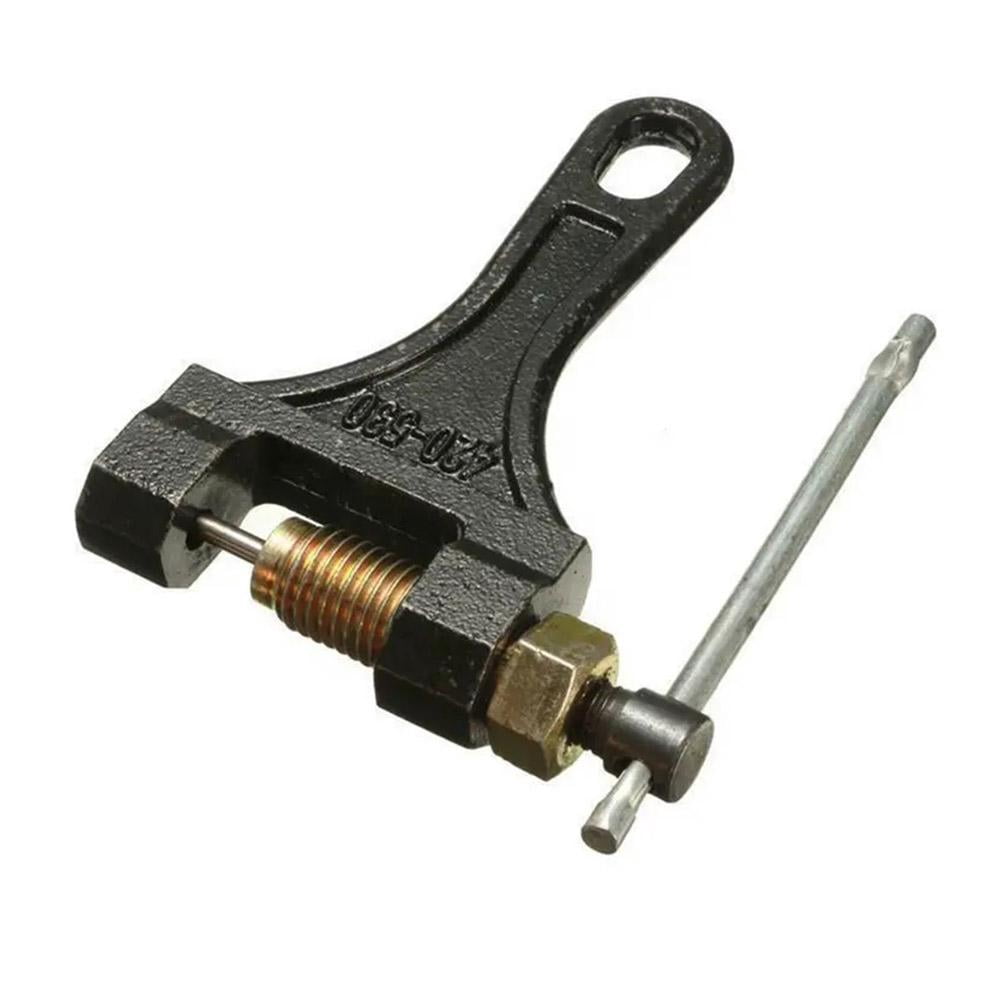 Heavy Duty Chain Breaker Tool for Motorcycle & Bicycle - 420-530 Link Splitter, Portable Metal Repair Kit