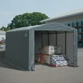 thumbnail image 3 of Sheltertube Wind And Snow-Load Rated Garage, 12X18X10 Grey, 3 of 12