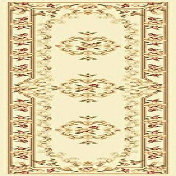 Corinthian 5311 Ivory Aubusson Size 22" x 711" Runner