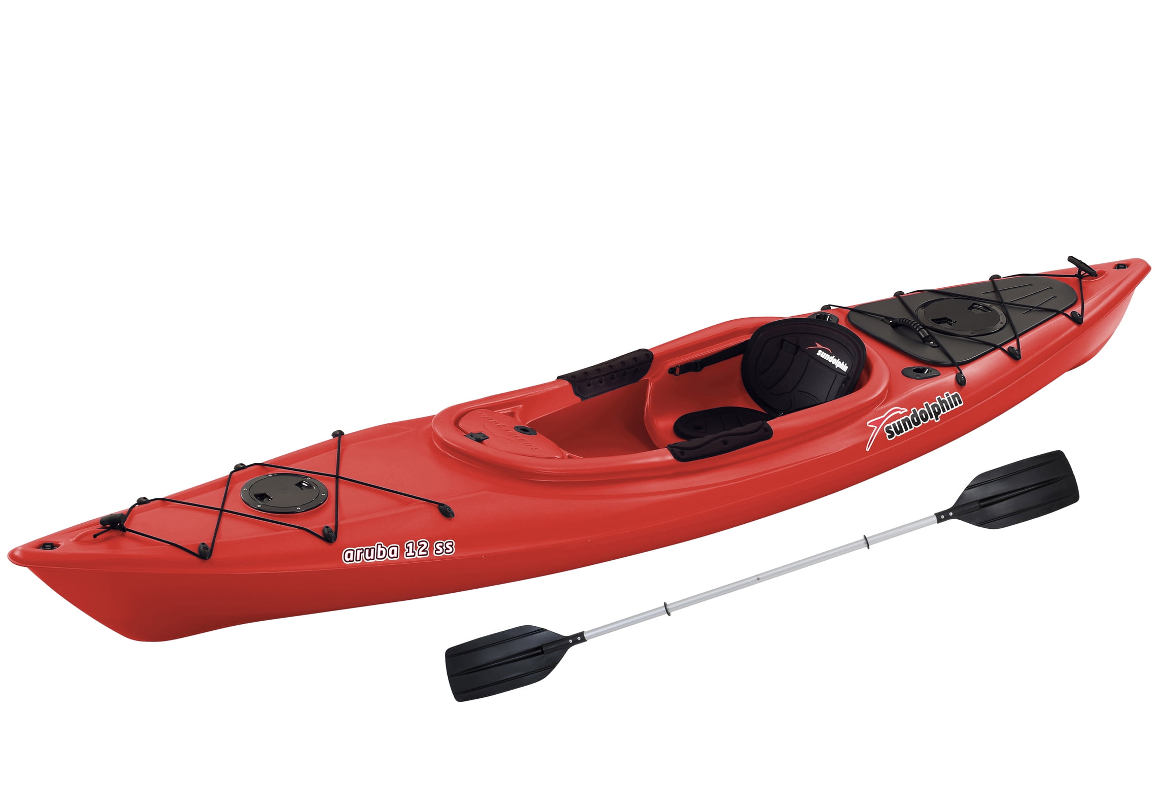 Sun Dolphin Aruba 12' SitIn Kayak Red, Paddle Included