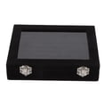 thumbnail image 2 of Ring Box Storage Box, 7 Compartment Jewelry Display Case, Velvet Ring Storage Box With Clear Lid For Rings, Earrings And Cufflinks, 2 of 8