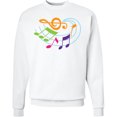 thumbnail image 2 of Inktastic Music Notes Musical Adult Sweatshirt, 2 of 4