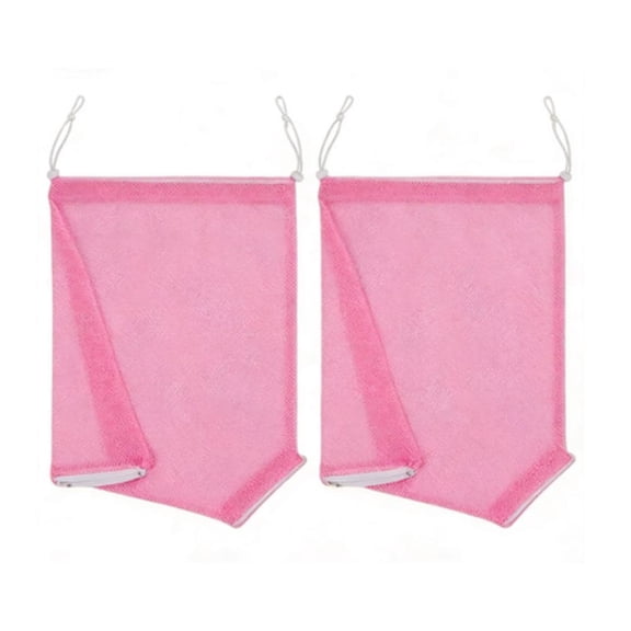 2pcs Adjustable Cat Bathing Grooming Bag, Puppy Dog Pet Cleaning Shower Net Bag, Anti-Bite Scratch Cat Restraint Bag for Shower, Cleaning Ear, Nail Trimming (Pink )