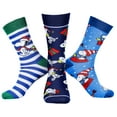 thumbnail image 1 of Peanuts Snoopy Holiday Themed 3 Pack Adult Mid-Calf Crew Socks, 1 of 3