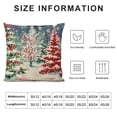 thumbnail image 5 of SHANXI  Red Merry Christmas Pillow Covers Farmhouse Christmas Tree Snowflake Decorative Pillowcase Winter Holiday Cushion Covers for Home Bed Couch Sofa Outdoor Decor 20x20in, 5 of 5