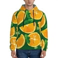 thumbnail image 2 of Bingfone Orange Men'S Drawstring Hoodie Long Sleeve Pocket Sweatshirts-Large, 2 of 9