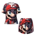 thumbnail image 4 of Lsque Mario Women's Short-Sleeved Pajama Set - 2 Piece Soft and Lightweight Sleepwear Set-X-Large, 4 of 9