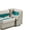Ivory & Teal, variant on Classic Left Lean Back Pontoon Seats