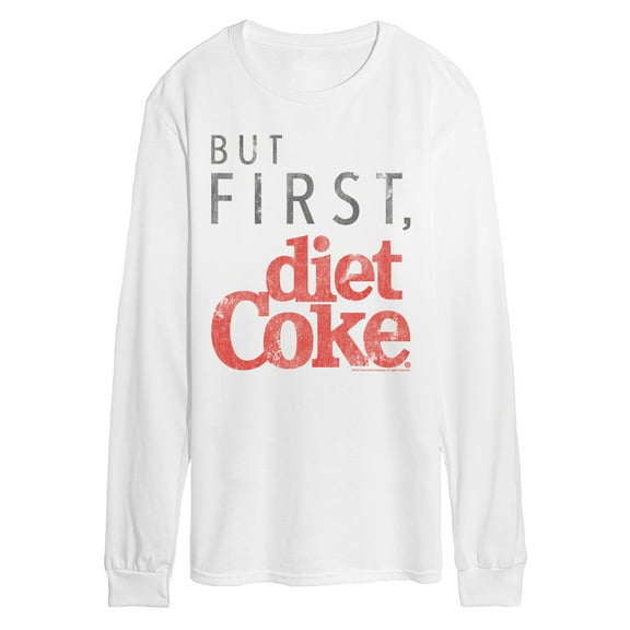 Coca-Cola - But First Diet Coke - Men's Long Sleeve Graphic T-Shirt