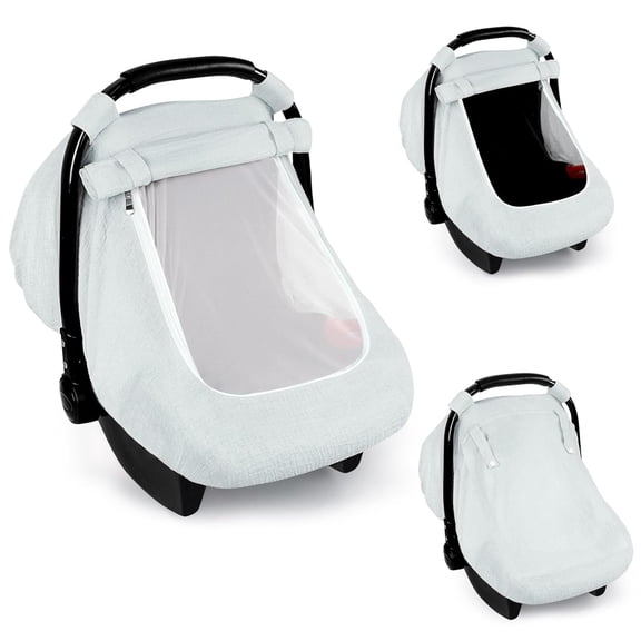 Gilysido Baby Car Seat Cover，Soft and Breathable Protection for Infants，Unisex  Gray