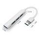 thumbnail image 3 of Hub Ultra Alta Velocidad con 1 Puerto USB 3.0 5Gbps y 3 Puertos USB 2.0 480Mpbs, Compatible con PC o Laptop Hub USB 3.0 Baby Rabbit Knights, Convertidor Ultra Delgado 4 en 1 de Dos Piezas ER, 3 of 4