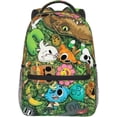 thumbnail image 4 of Anime The Amazing World of Gumball Backpack Canvas Funny Couple Backpacks 3D Large Capacity Travel Bags Gym Daypack Unisex, 4 of 7