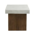 thumbnail image 3 of Coffee Tables MGO Square Side Table [Top(Antique white) + Base (Natural)],Wooden Coffee Tables, 3 of 8