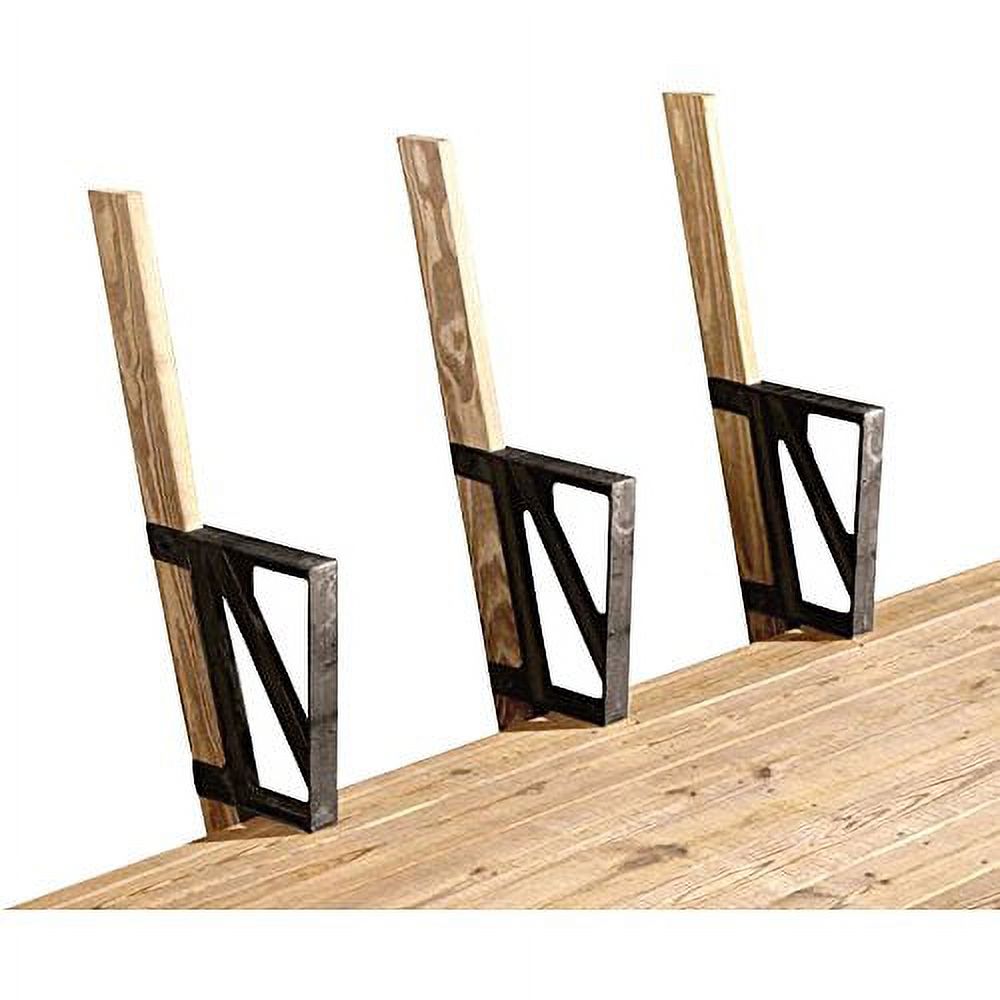 2x4basics Dekmate Deck Bench Brackets – Black, 2 pack - image 2 of 5