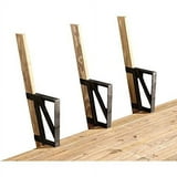 2x4basics Dekmate Deck Bench Brackets – Black, 2 pack - Walmart.com