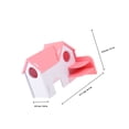 thumbnail image 4 of UPGRATOR 1 Set Small Pet Hideout House for Hamsters and Guinea Pigs in Pink Color with Hiding Function, 4 of 5