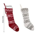 thumbnail image 4 of 2PCS Christmas Stockings, 19inch Large Knitted Christmas Stockings Gift Bag Christmas Decorating Supplies Candy Stockings Christmas Decorations, Holiday Christmas Party Family Decor, 4 of 9
