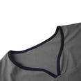 thumbnail image 5 of Nmnitkp Scrubs for Women Set Color Block Scrubs Set Short Sleeve V-Neck Cargo Pockets Loose Fit Four-Way Stretch Moisture-Wicking Antimicrobial Caregiver Nursing Medical Uniforms Gray,S, 5 of 8