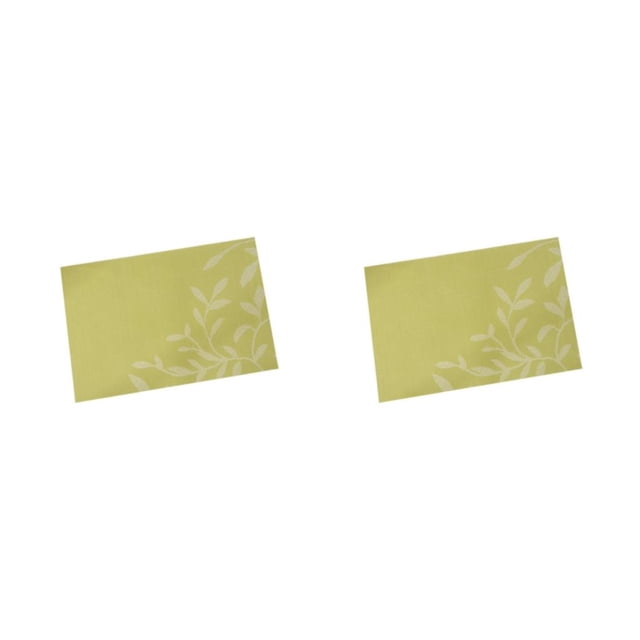 Manteles individuales Naiovety de PVC Verde hoja 2Conjunto