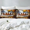 thumbnail image 4 of Erosebridal Galloping Horses Full Sheet Sets, Nature Waterfall Tree Bedding Full Size 4pcs, 4 of 7