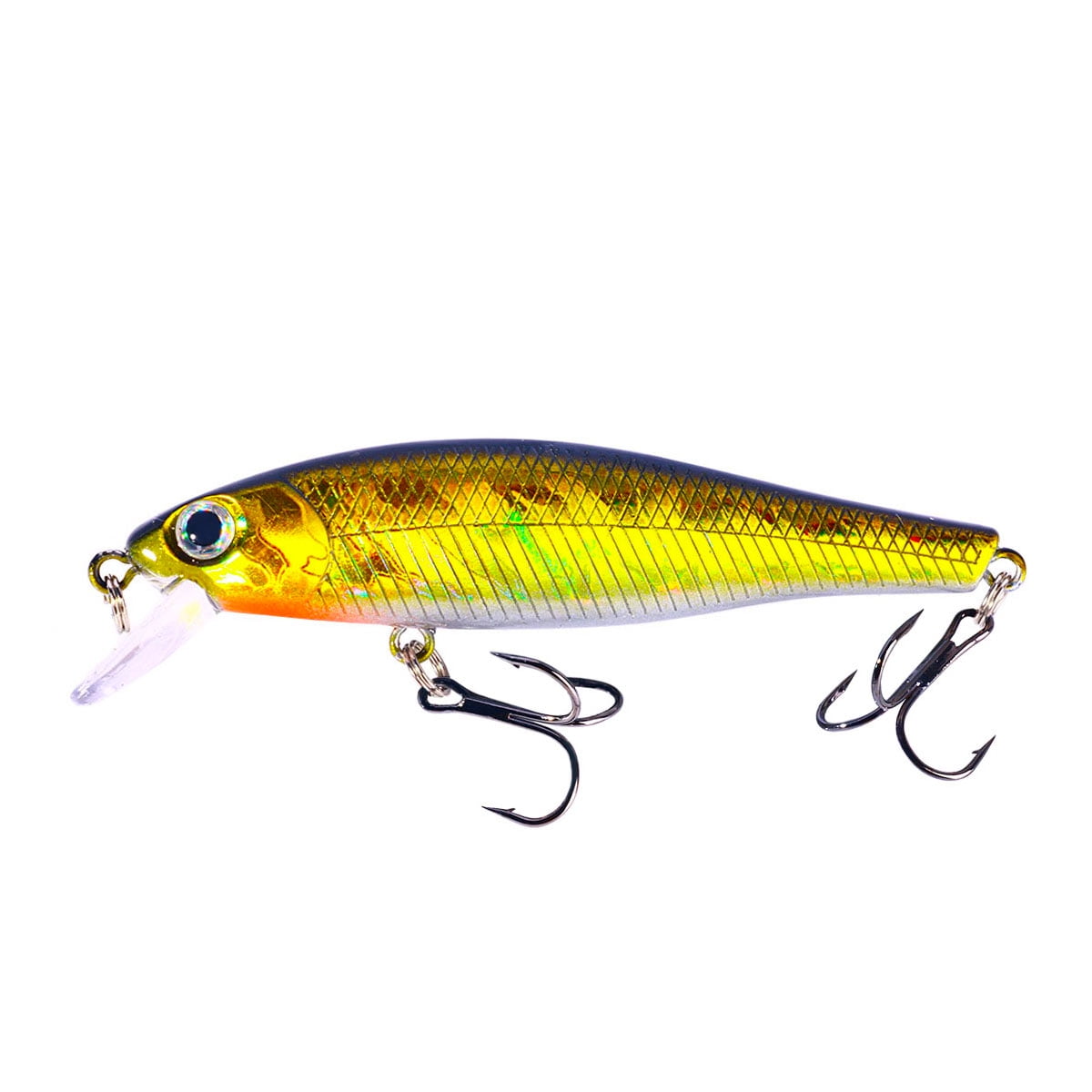 HENGJIA 20 Pack Fishing Lures Hard Baits, 3D Eyes Minnow Fishing Lures Crankbait, Swimbait Fishing Tackle Lure Kit for Freshwater/Saltwater/Topwater, Bass, Trout, Walleye, Redfish