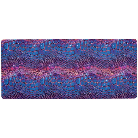 JSTEL Snake Skin Print Neon Large Gaming Mouse Pad Big Mousepad Mice Keyboard Mat with Non-Slip Rubber Base for Computer Laptop Home & Office, 31.5 X 11.8 inch