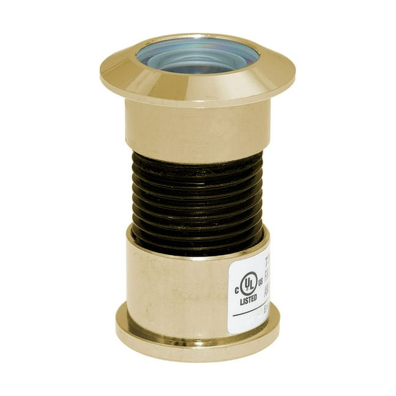 180° Bright Brass Jumbo Door Viewer with Glass Lenses