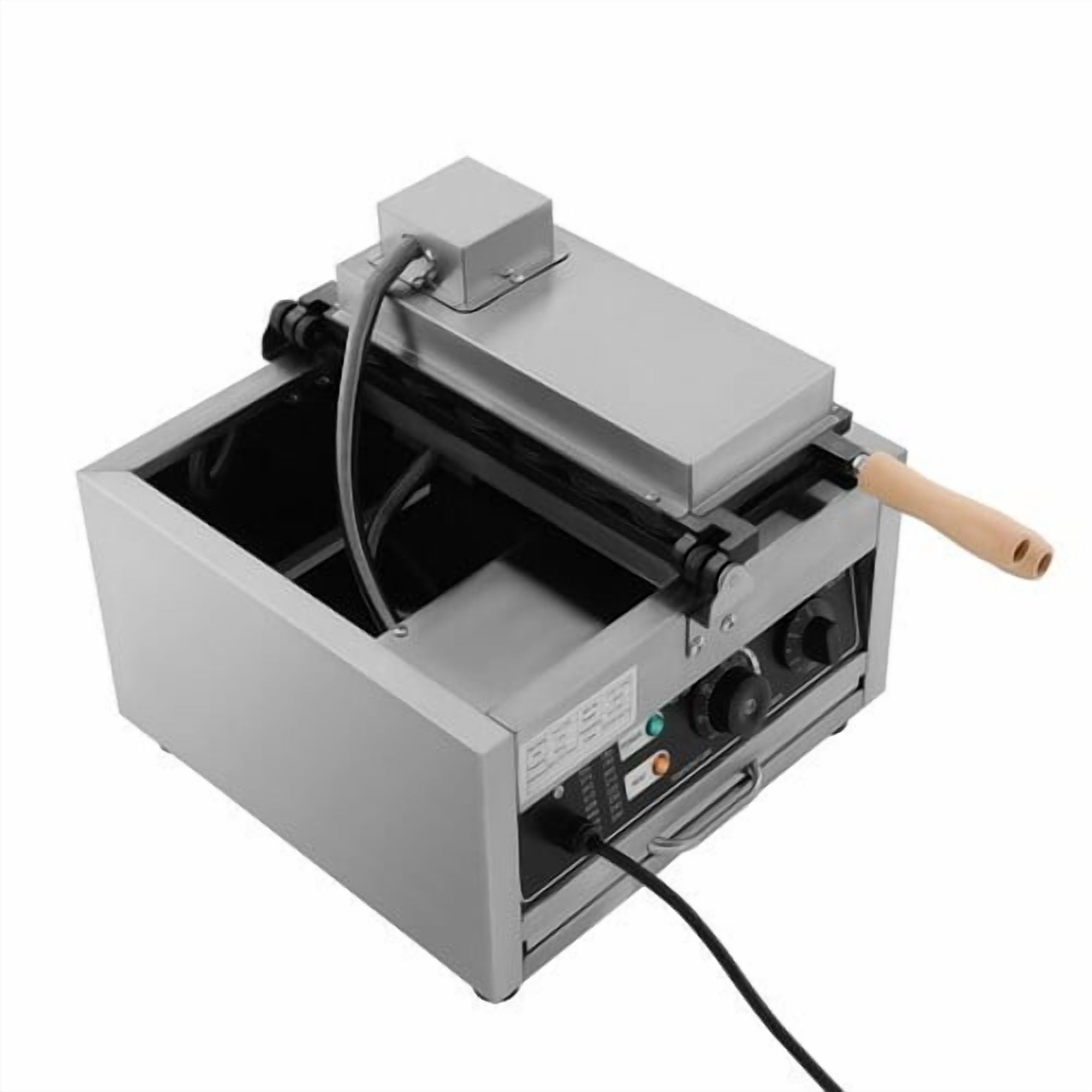 DENEST Waffle Maker, 12-Hole Egg Shape Waffle Maker, 110V 1800W Stainless Steel Rotating Waffle Machine, for Home, Breakfast