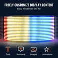 thumbnail image 3 of VEVOR Programmable LED Sign, P6 Full Color LED Scrolling Panel, DIY Custom Text Animation Pattern Display Board, Bluetooth APP Control Message Shop Sign for Store Business Car Advertising, 27"x5", 3 of 9