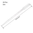 thumbnail image 2 of Unique Bargains 20 Pcs 5ml Disposable Pasteur Pipettes Liquid Drop Droppers Graduated 205mm Long, 2 of 3