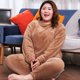 thumbnail image 4 of Conjunto de Pijama de terciopelo Coral para mujer, ropa de dormir de vellón, ropa de casa gruesa y cálida, traje para hombre y mujer, 4XL, Invierno, 4 of 4