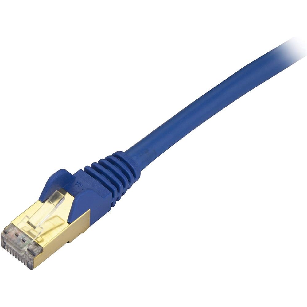 StarTech C6ASPAT8BL Cat 6a Shielded Patch Cable 8 ft Blue