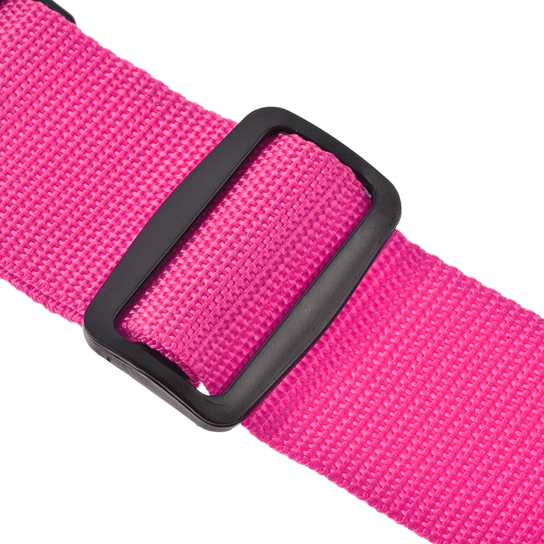 Unique Bargains Luggage Strap with Buckle Lock Adjustable Travel Packing Rose Red