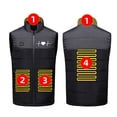 thumbnail image 2 of guisaled Heated Vest for Men Lightweight Warm Heated Jacket Multiple Heating Zones Rechargeable USB Electric Heated Vests, 2 of 9