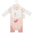 thumbnail image 2 of Hudson Baby Infant Girls Cotton Layette Set, Ballet Bows Bunny, 9-12 Months, 2 of 7