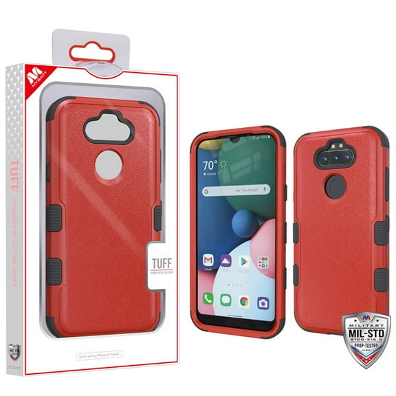 TUFF Series Case for Lg K31 (Aristo 5)/Fortune 3/Tribute Monarch / Phoenix 5 - Natural Red / Black