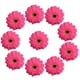 thumbnail image 1 of 10 cabezas grandes de margaritas de seda artificiales para manualidades, álbumes de recortes, bolas de flores Rosa roja, 1 of 9