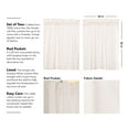 thumbnail image 5 of VHC Brands 36x36in Simple Life Flax Cotton Linen Curtains, Antique (2 Panels), 5 of 5
