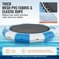 thumbnail image 3 of KFFKFF Water Bouncer Inflatable, 15ft Water Trampoline for Leisure, Compact Bounce Swim Platform with 3-Tier Ladder & Electric Inflation Device, Floating Rebounder for Children & Adults, 3 of 9