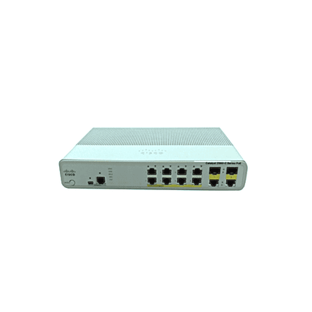 Open Box Cisco Catalyst 2960-C Series PoE Gigabit Network Switch - PN: WS-C2960C-8PC-L
