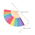 thumbnail image 2 of WEUVEB Foldable Hand Fan Handheld Fan Multi Folding Cooling Decoration For Women 5Pack, 2 of 9