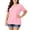Pink, variant on Ziynglg Plus Size Shirts for Women Short Sleeve V Neck Casual Tops Loose Beach Vacation Blouses Fashion Work T-Shirts