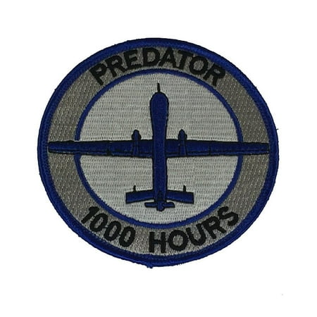 PREDATOR MQ-1 1000 HOURS PATCH UAV UAS UNMANNED AERIAL VEHICLE