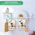 thumbnail image 4 of Yayeee Pot Holders Kitchen Heat Resistant with Pocket 7"x9.8" Cotton Oven Cooking Hot Pads, Cartoon Halloween Cat, 4 of 7