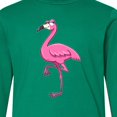 thumbnail image 4 of Inktastic Ladylike Flamingo Long Sleeve Youth T-Shirt, 4 of 5