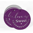 thumbnail image 2 of Inkdotpot Silver Foil Paper Hang Tag Love Is Sweet Wedding Favor Tag 50 Piece, 2 of 7