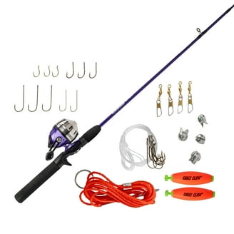 Free Shipping! Zebco Roam Spinning Reel and Fiberglass Fishing Rod