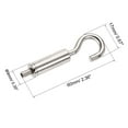 thumbnail image 2 of Unique Bargains 7mm Open Picture Hanging Wire Hook Electroplating Copper Hooks 6Pack, 2 of 5