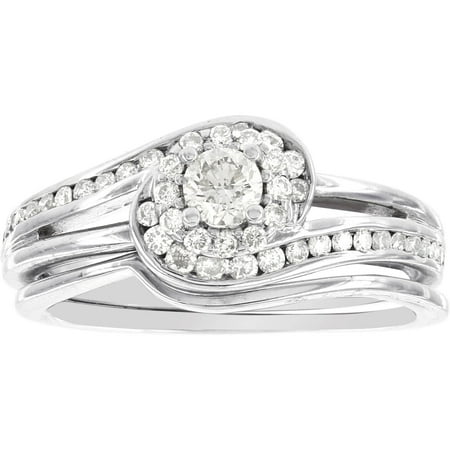 5/8 Carat T.W. Diamond Platina 4 Wedding Set