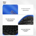 thumbnail image 4 of Protector de piernas de fútbol con forma de panal, engrosado, con tablero de enchufe fijo, transpirable, para deportes, correr, con enchufe, para hombre, 4 of 6